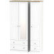 Venice Standard Triple 4 Drawer Mirrored Wardrobe 